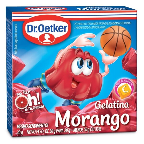 Gelatina de Morango Dr.Oetker