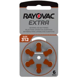 Pilha Auditiva Tamanho 312 - Rayovac Extra Advanced Marrom