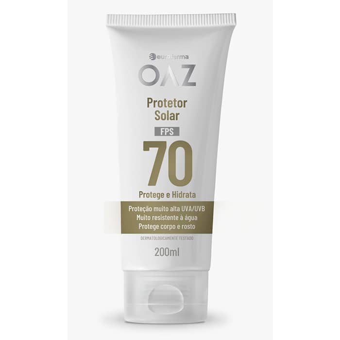 Protetor Solar OAZ 70 FPS CREME – 200 ml